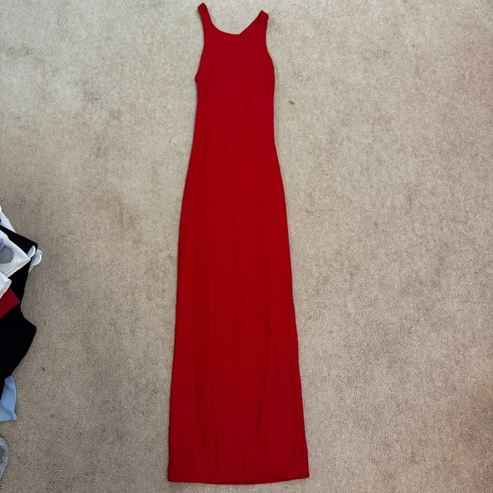 red maxi lulus dress